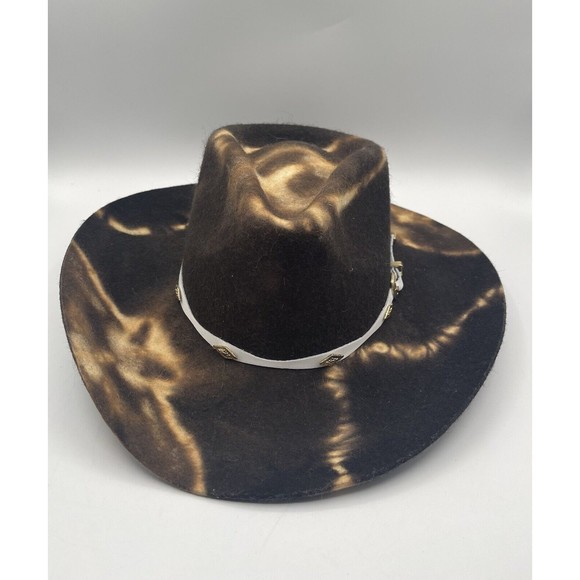 FREE PEOPLE x ASN Rodeo In LA Cowboy Hat BROWN WOOL W/ WESTERN BUCKLE DETAIL, M main image 12
